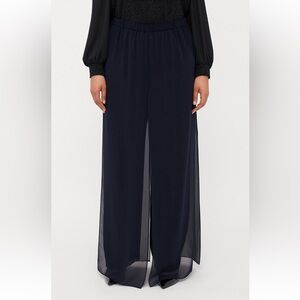 Persona by Marina Rinaldi Navy Wide Leg Pants